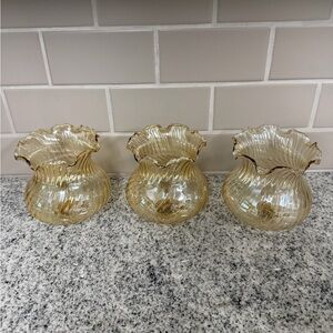 Amber Honey Gold Glass Light Shade (3)